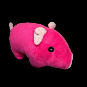 Pink Pig Plush Stuffed Animal Bright Neon Soft Toy Barn